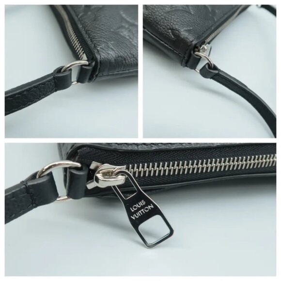 100% Authentic Louis Vuitton Pallas Black Monogram Leather Shoulder Bag - Picture 6 of 12